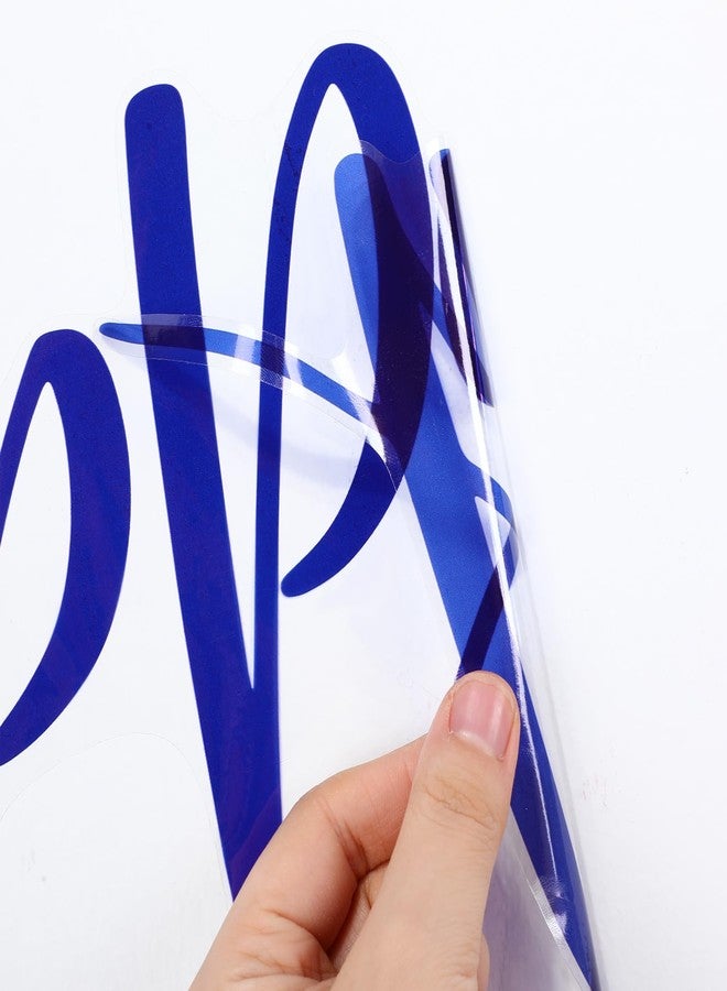 Sinload Happy Birthday Sign for Backdrop, Disposable Party Decoration, Easy Stick& Peel Wall Decal for Photo Background, Balloon Arch Decor(Blue) - Image 3